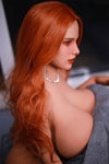 Calysa - Sex Doll Torso rousse à forte poitrine