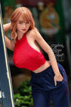 Katrielle - Sex doll rousse moderne au charme audacieux de 162 cm