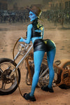 Nebyra - Sex doll alien bleue de 170 cm