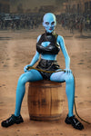 Nebyra - Sex doll alien bleue de 170 cm