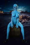 Nebyra - Sex doll alien bleue de 170 cm
