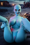 Nebyra - Sex doll alien bleue de 170 cm