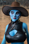 Nebyra - Sex doll alien bleue de 170 cm