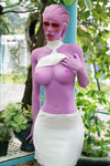 Omynia - Sex doll extraterrestre à la peau violette de 170 cm