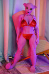 Piggie - Sex doll violette hybride animal