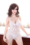 Nadine, sex doll caucasienne en lingerie blanche