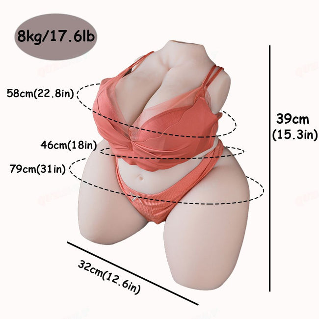 Torso Sexuel Féminin à forte poitrine
