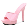 Mules à talons de 9 cm pour sex doll