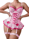 Lingerie corset sexy noire pour sex doll