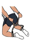 Corde de contrainte beige pour sex doll