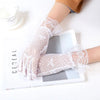 Gants blancs en dentelle pour sex doll