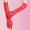 Gants longs blancs en dentelle pour sex doll