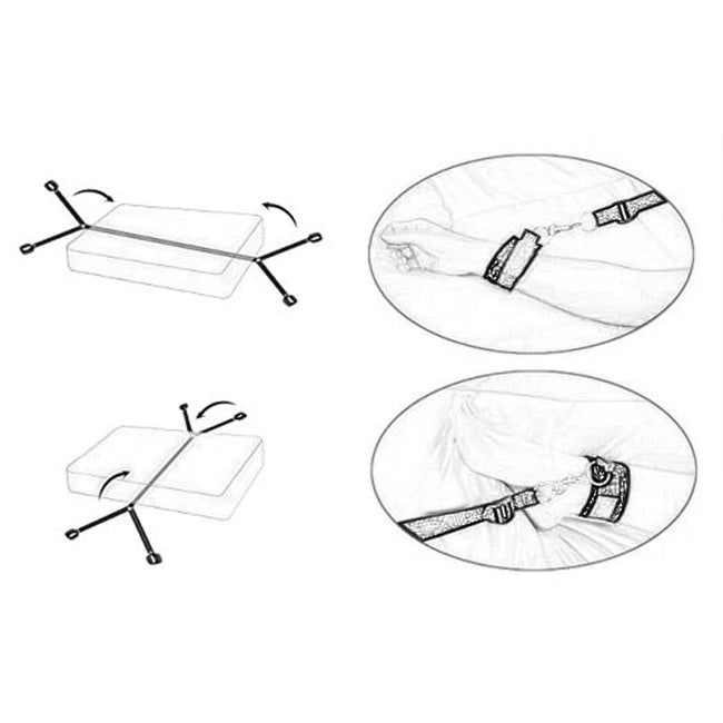 Sangles de bondage de lit