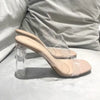 Sandales à talons transparents pour sex doll
