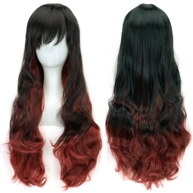 Perruque couleur fantaisie ondulée