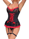 Lingerie corset sexy noire pour sex doll