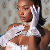 Gants blancs en dentelle pour sex doll