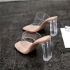 Sandales à talons transparents pour sex doll