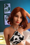 Autumn - Poupée sexuelle rousse skinny de 156 cm