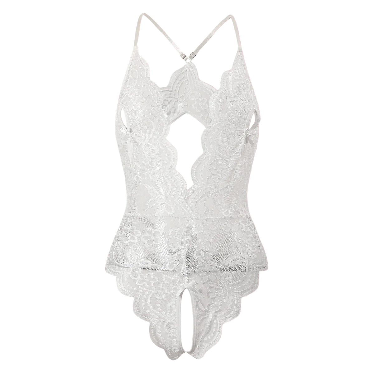 Body en dentelle blanc pour sex doll