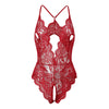 Body en dentelle rouge foncé pour sex doll