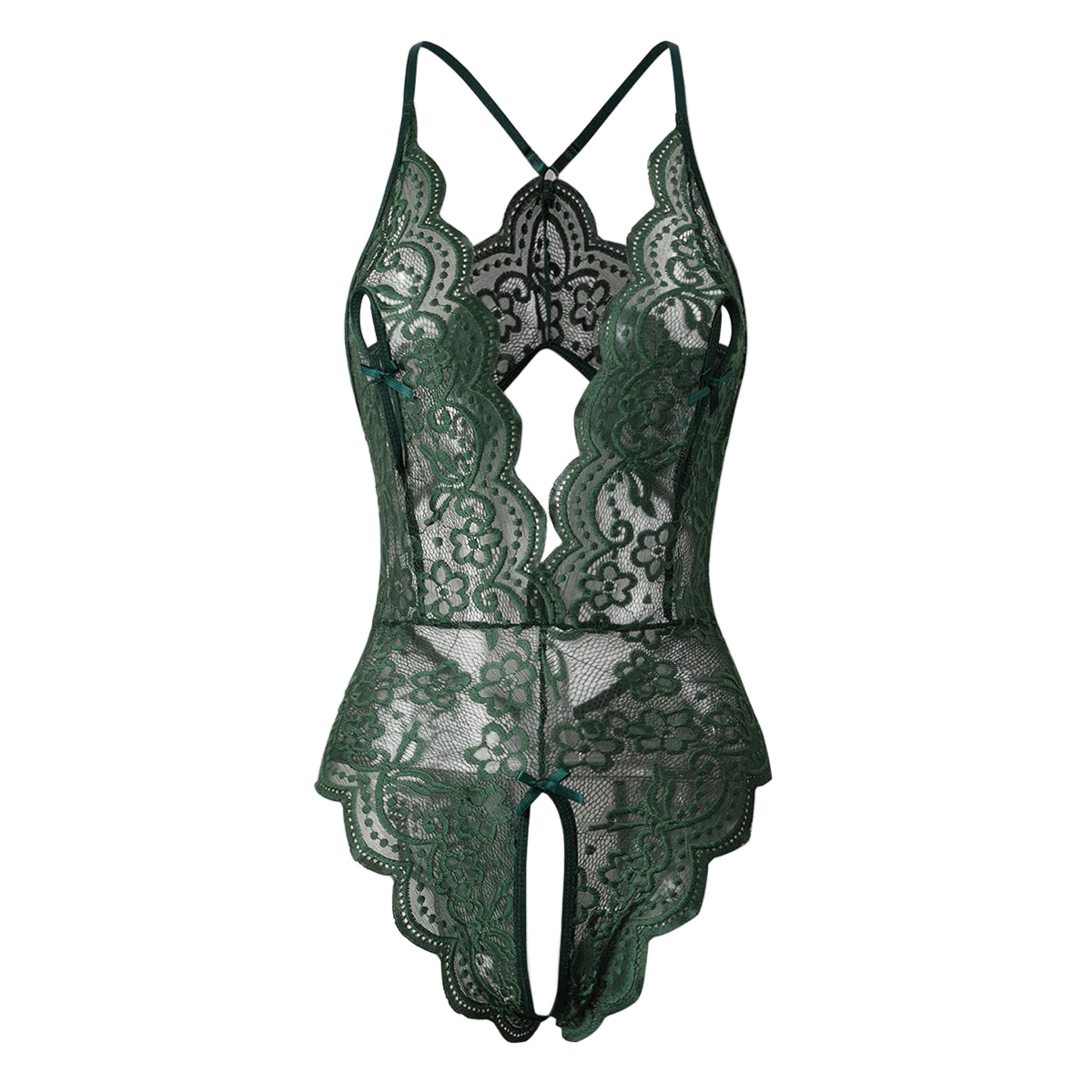 Body en dentelle vert pour sex doll