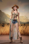 Celandine - Sex doll british blonde en safari chic
