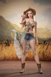 Celandine - Sex doll british blonde en safari chic