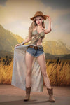 Celandine - Sex doll british blonde en safari chic