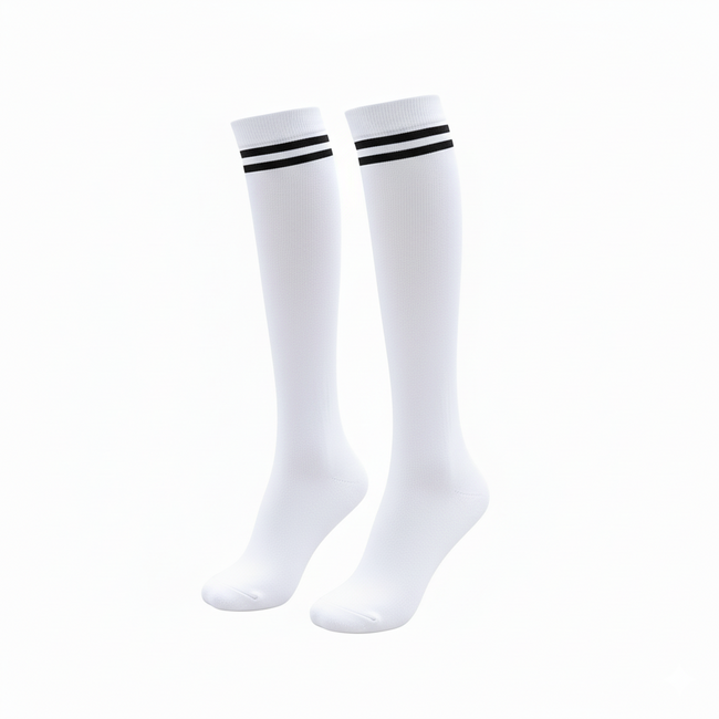 Chaussettes hautes blanches