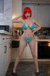 Chelsea - Sex doll en silicone aux cheveux rouges