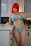 Chelsea - Sex doll en silicone aux cheveux rouges