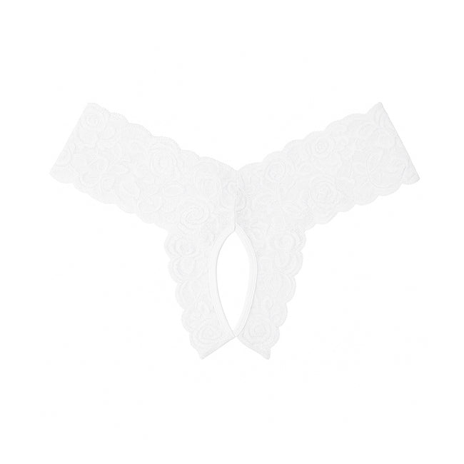 Culotte fendue en dentelle