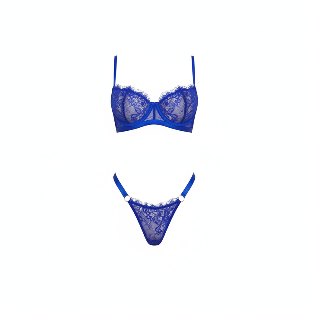 Ensemble lingerie sexy bleu pour sex doll