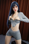 Ezra - Sex doll skinny aux cheveux bleus