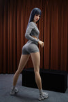 Ezra - Sex doll skinny aux cheveux bleus