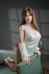 Faustine - Sex doll châtain aux yeux bleus