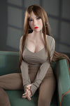 Faustine - Sex doll châtain aux yeux bleus