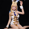 Fiorella - Sex doll blonde au style bunny girl de carnaval
