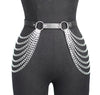 Harnais érotique à chaînes métalliques pour sex doll – haut décoratif