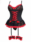 Lingerie corset sexy noire pour sex doll