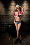 Lioré - Sex doll rousse skinny au style casual chic