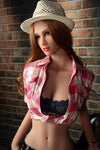 Lioré - Sex doll rousse skinny au style casual chic