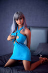 Liza, sex doll fantasie aux cheveux lavande et look manga