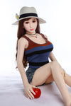 Maëlina - Sex doll brune coquine de 148 cm