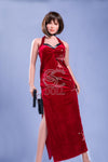 Mariska - Sex doll espionne glamour en robe rouge