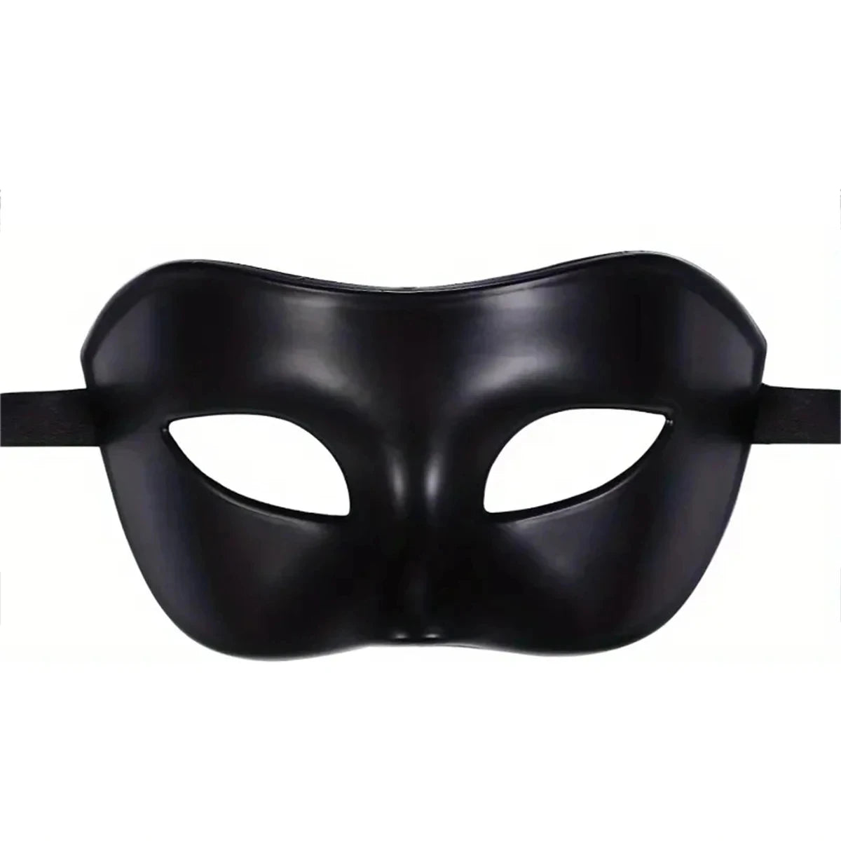 Masque vénitien noir rigide pour sex doll