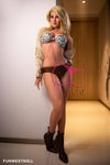 Milae - Sex doll blonde skinny sensuelle 158 cm