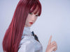 Mireha - Sex doll japonaise en silicone aux cheveux rouges