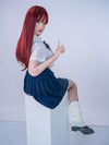 Mireha - Sex doll japonaise en silicone aux cheveux rouges